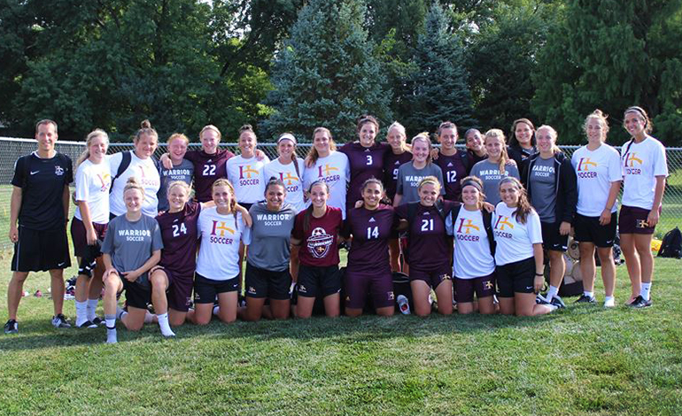 Mitchell, McElmeel Hat Tricks Lead to IHCC Win