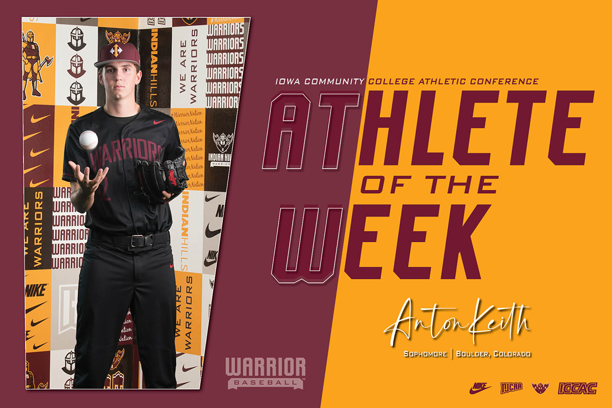 KEITH LANDS ICCAC PITCHER OF THE WEEK HONORS