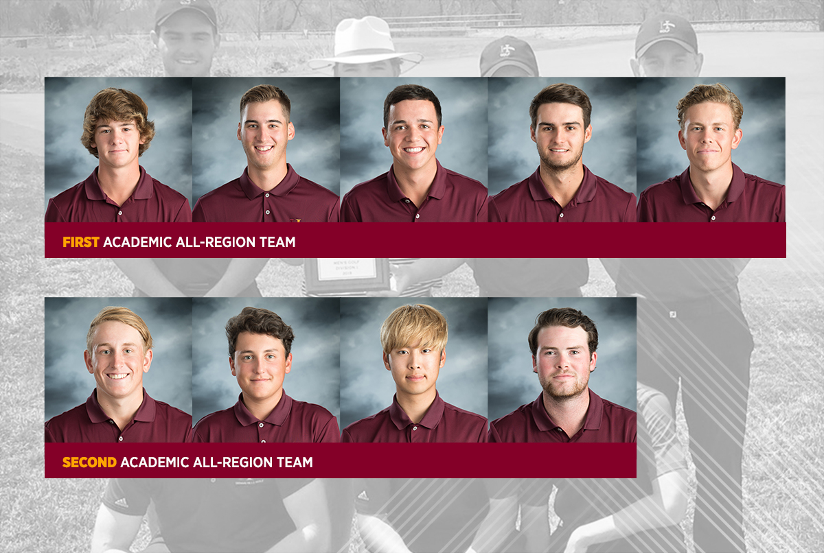 Golf Academic All-Region Players.