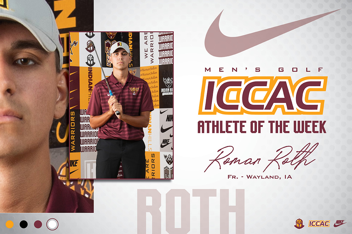 ROTH NAMED ICCAC ATHLETE OF THE WEEK