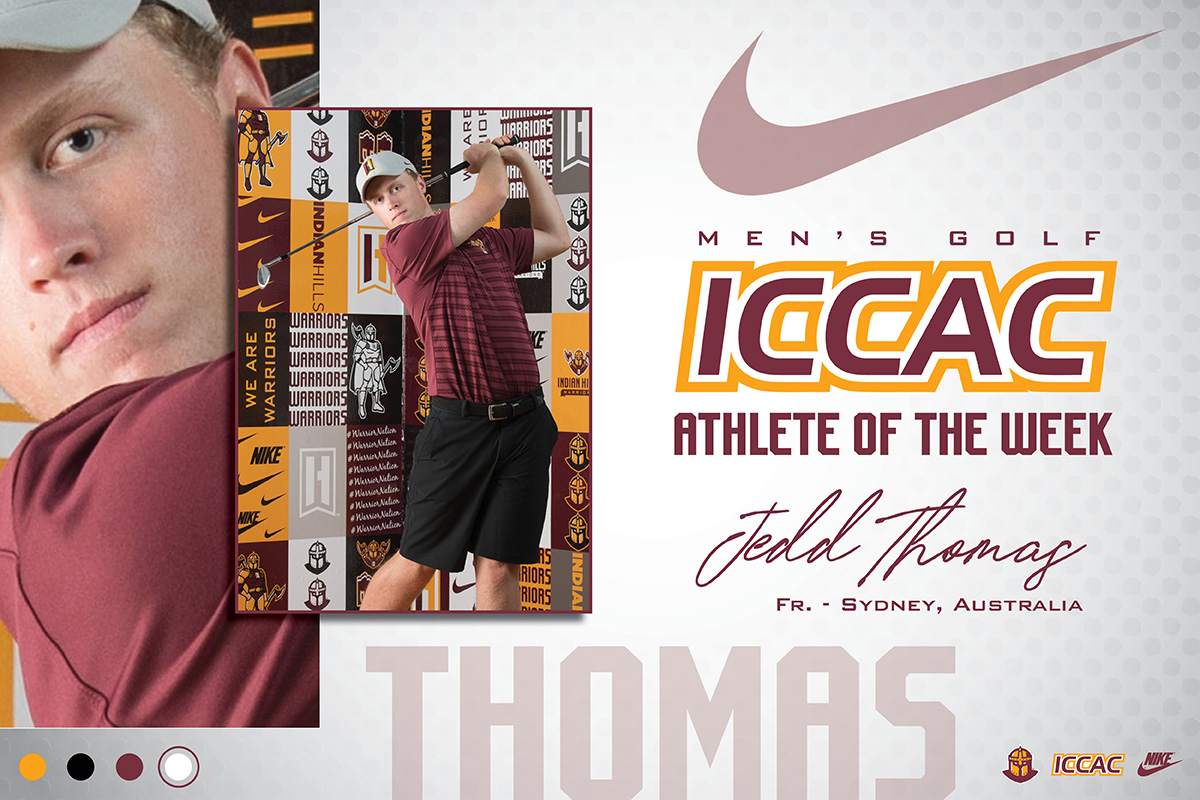 THOMAS NAMED ICCAC DI GOLFER OF THE WEEK