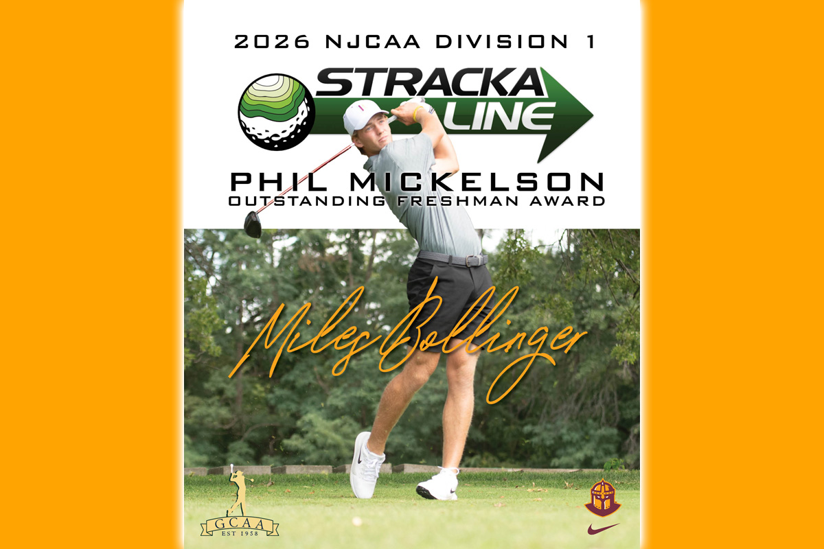 BOLLINGER NAMED PHIL MICKELSON FRESHMAN OF THE YEAR
