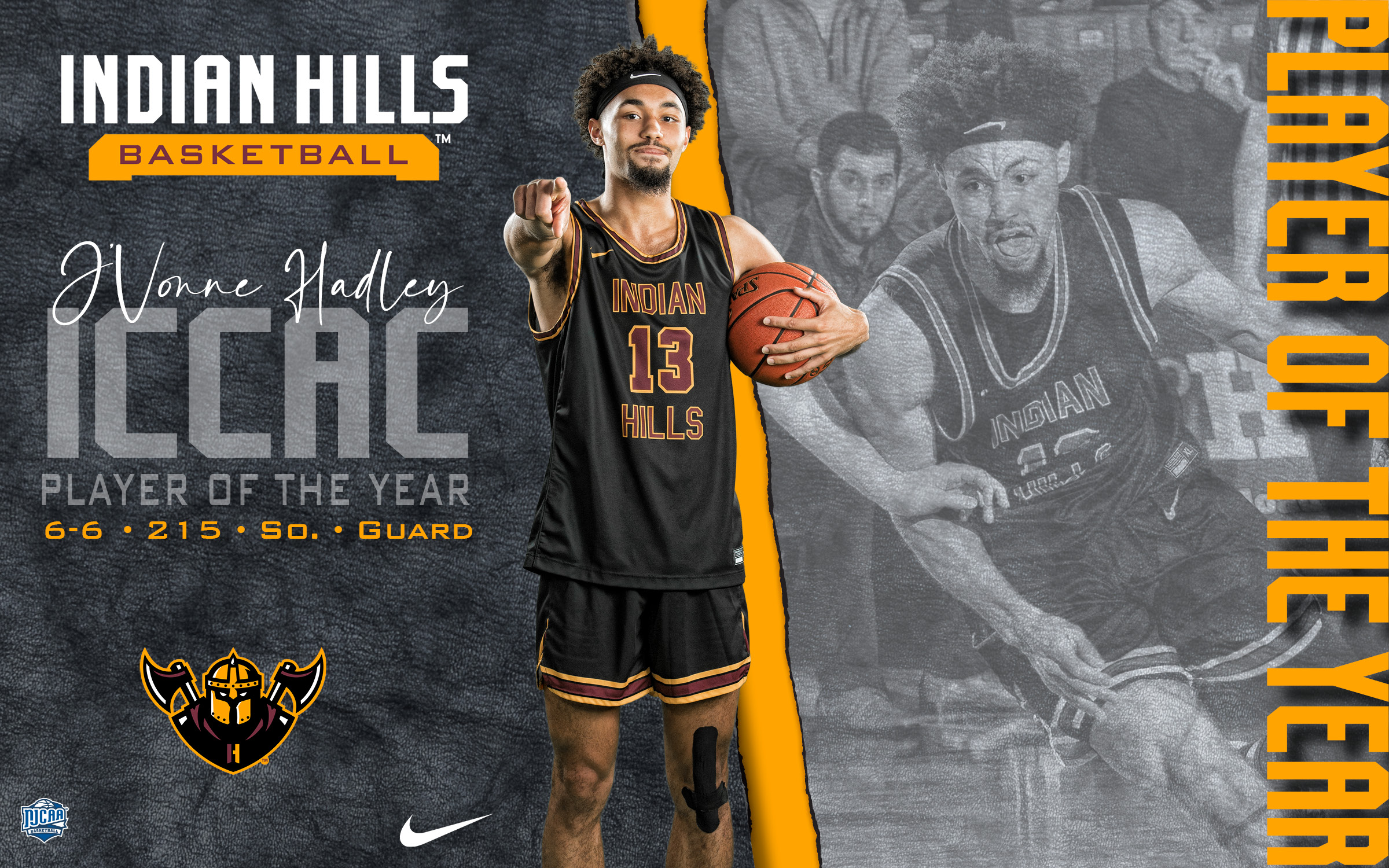 HADLEY NAMED ICCAC PLAYER OF THE YEAR