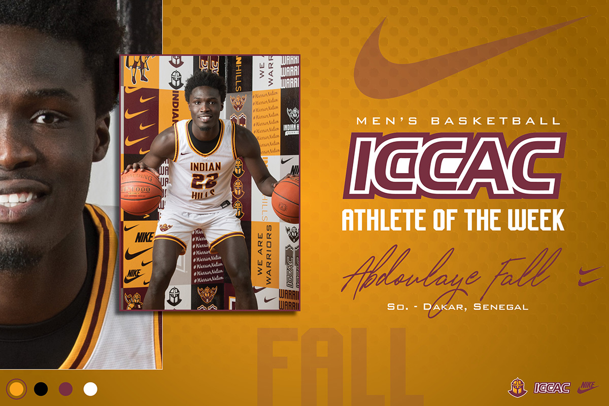 FALL LANDS SECOND ICCAC ATHLETE OF THE WEEK HONOR
