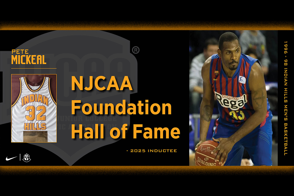 MICKEAL INDUCTED INTO NJCAA FOUNDATION HALL OF FAME