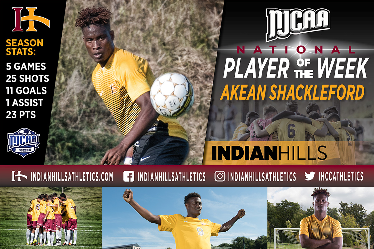 Shackleford Ntional Player of the Week. 5 games, 25 shots, 11 goals, 1 assist, 23 pts.