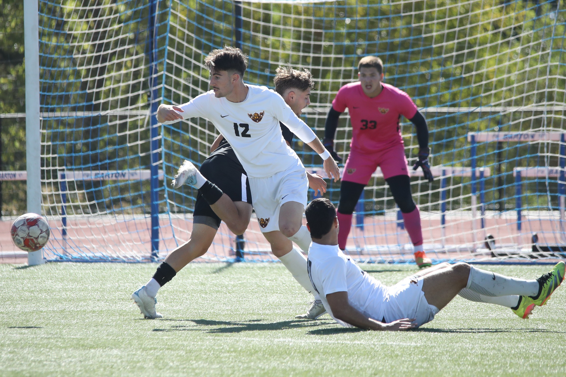 NO. 1 WARRIORS STUN BARTON ON THE ROAD