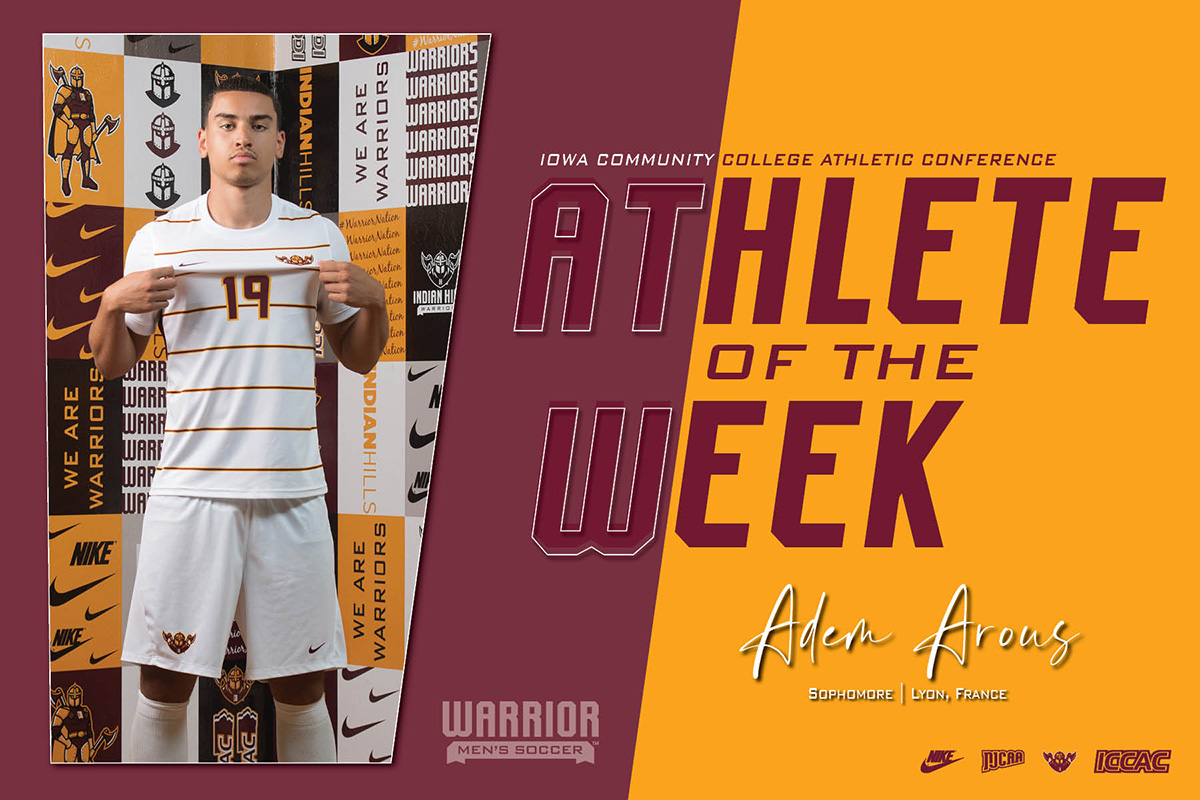 AROUS NAMED ICCAC SOCCER ATHLETE OF THE WEEK