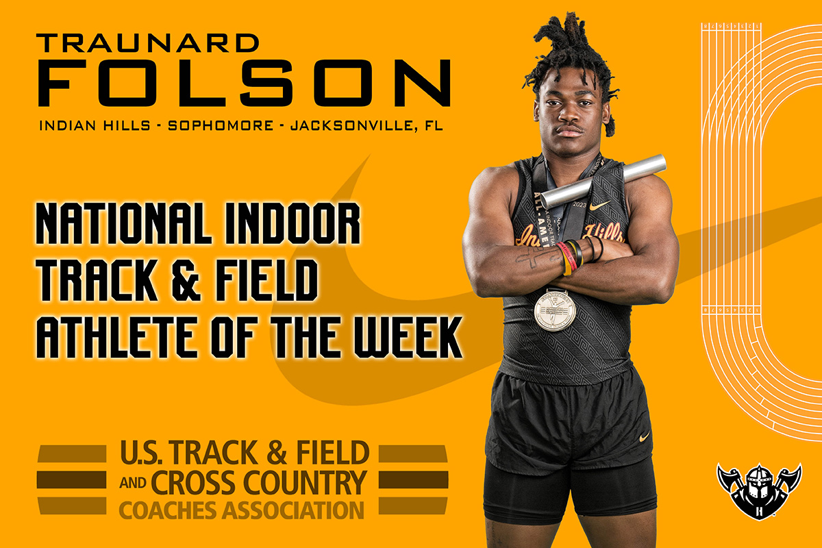 FOLSON NAMED USTFCCCA ATHLETE OF THE WEEK