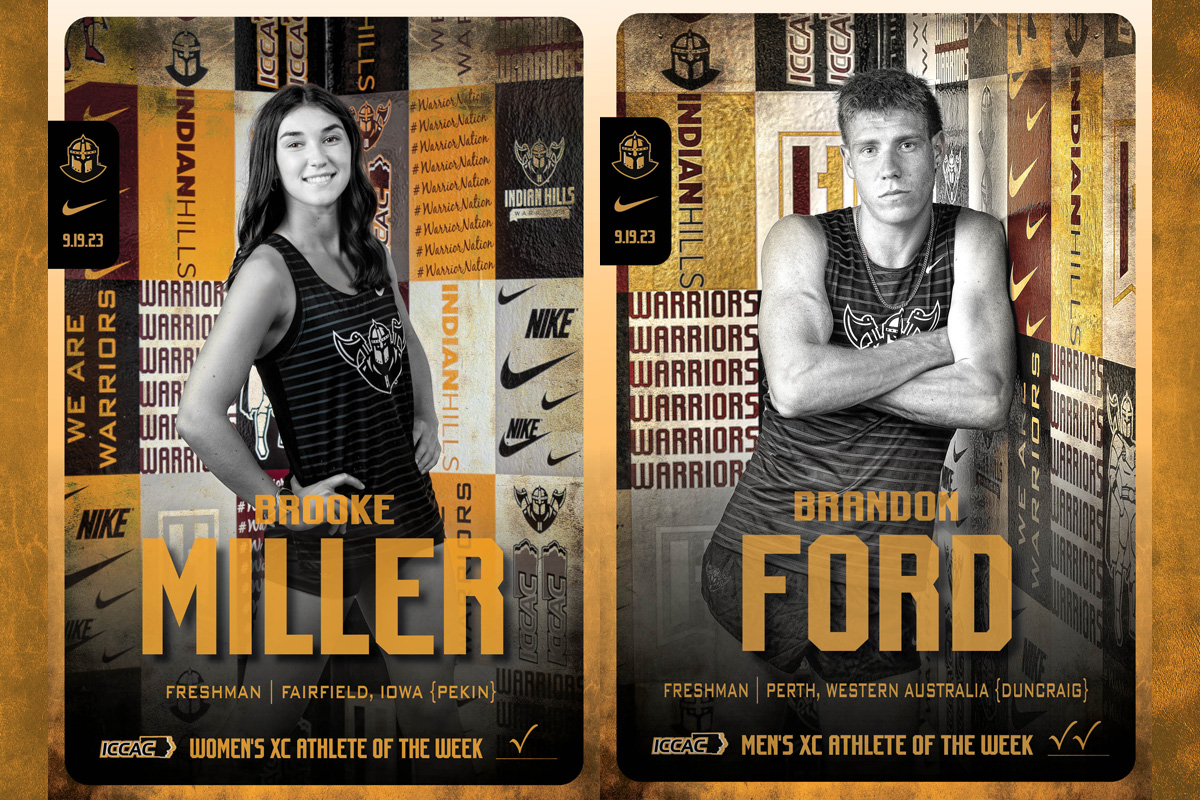 MILLER, FORD SWEEP ICCAC XC HONORS