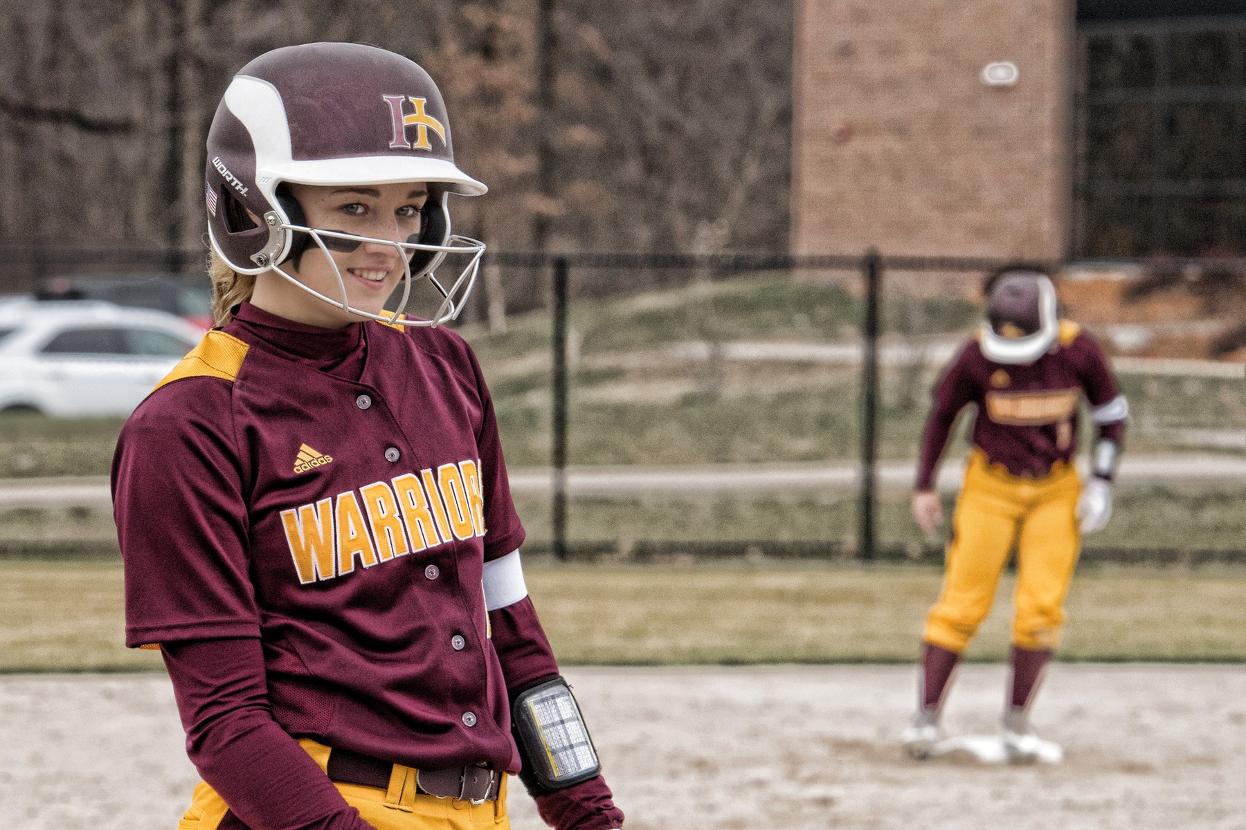 IHCC Softball player smiling