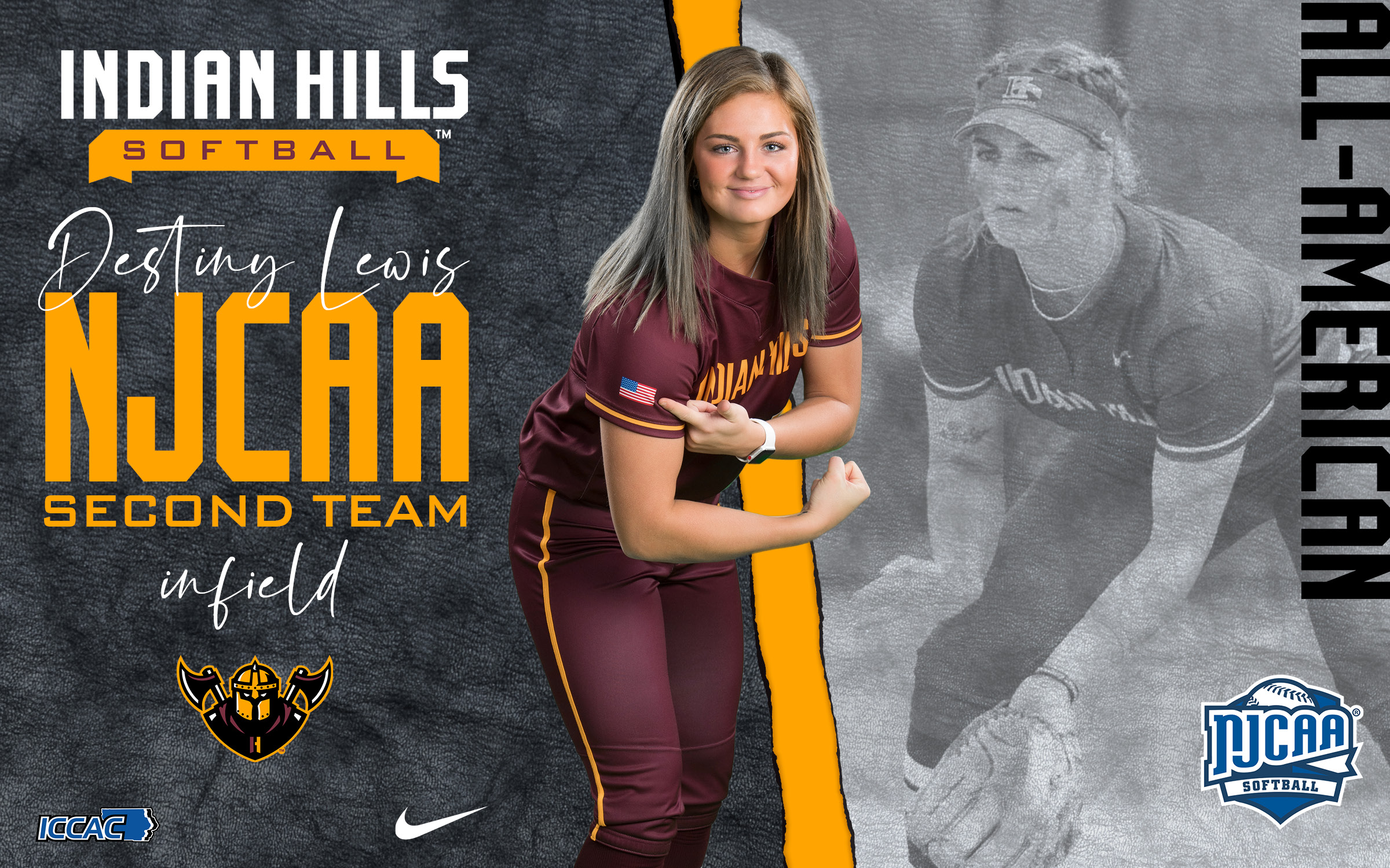 LEWIS EARNS SECOND-TEAM NJCAA HONORS