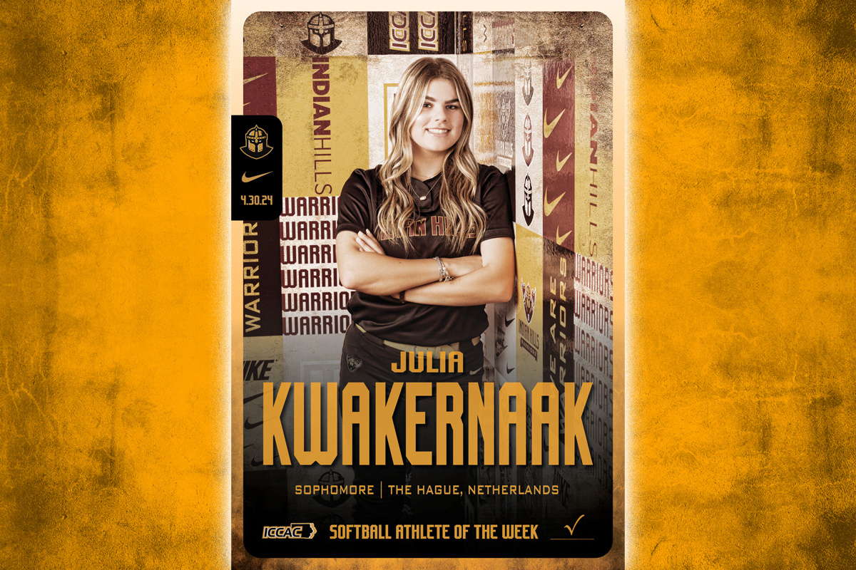 KWAKERNAAK NAMED ICCAC PLAYER OF THE WEEK