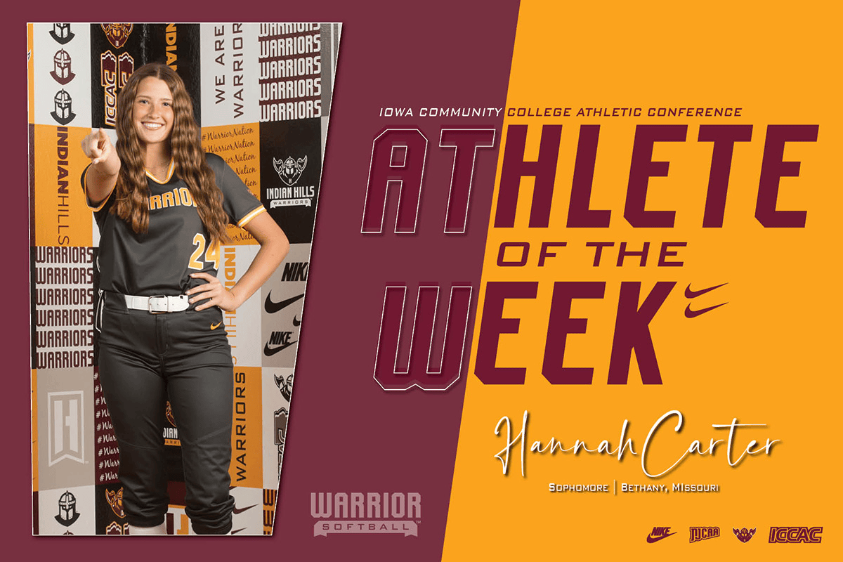 CARTER, TEGELER SWEEP ICCAC SOFTBALL HONORS