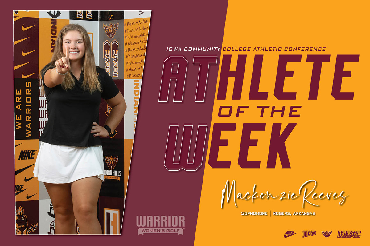 REEVES NAMED ICCAC ATHLETE OF THE WEEK