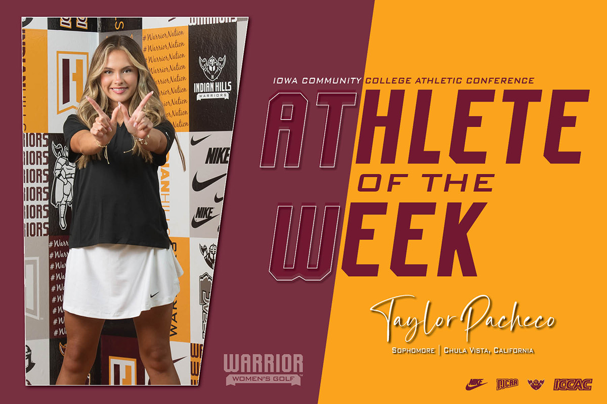 PACHECO NAMED ICCAC ATHLETE OF THE WEEK
