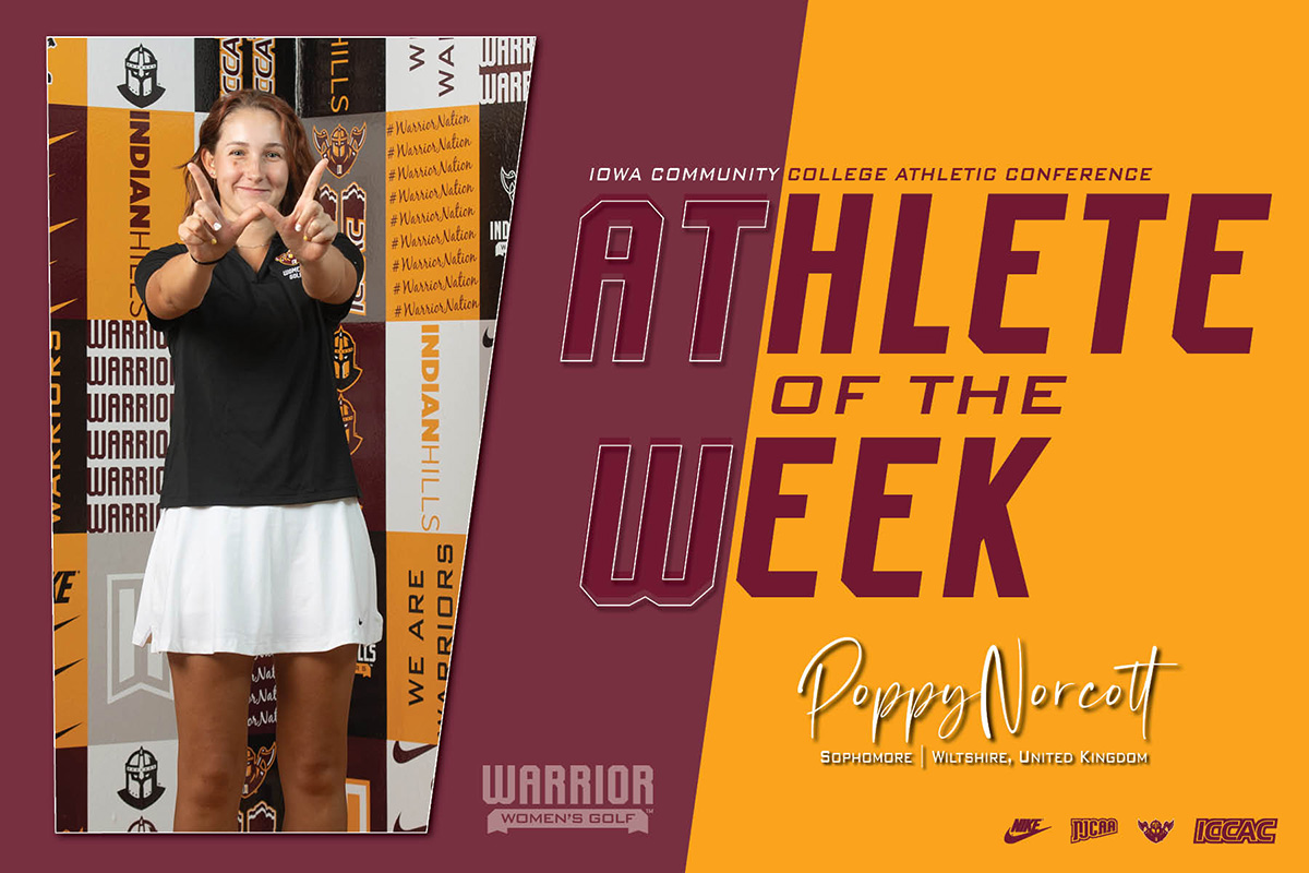 NORCOTT NAMED ICCAC DI GOLFER OF THE WEEK
