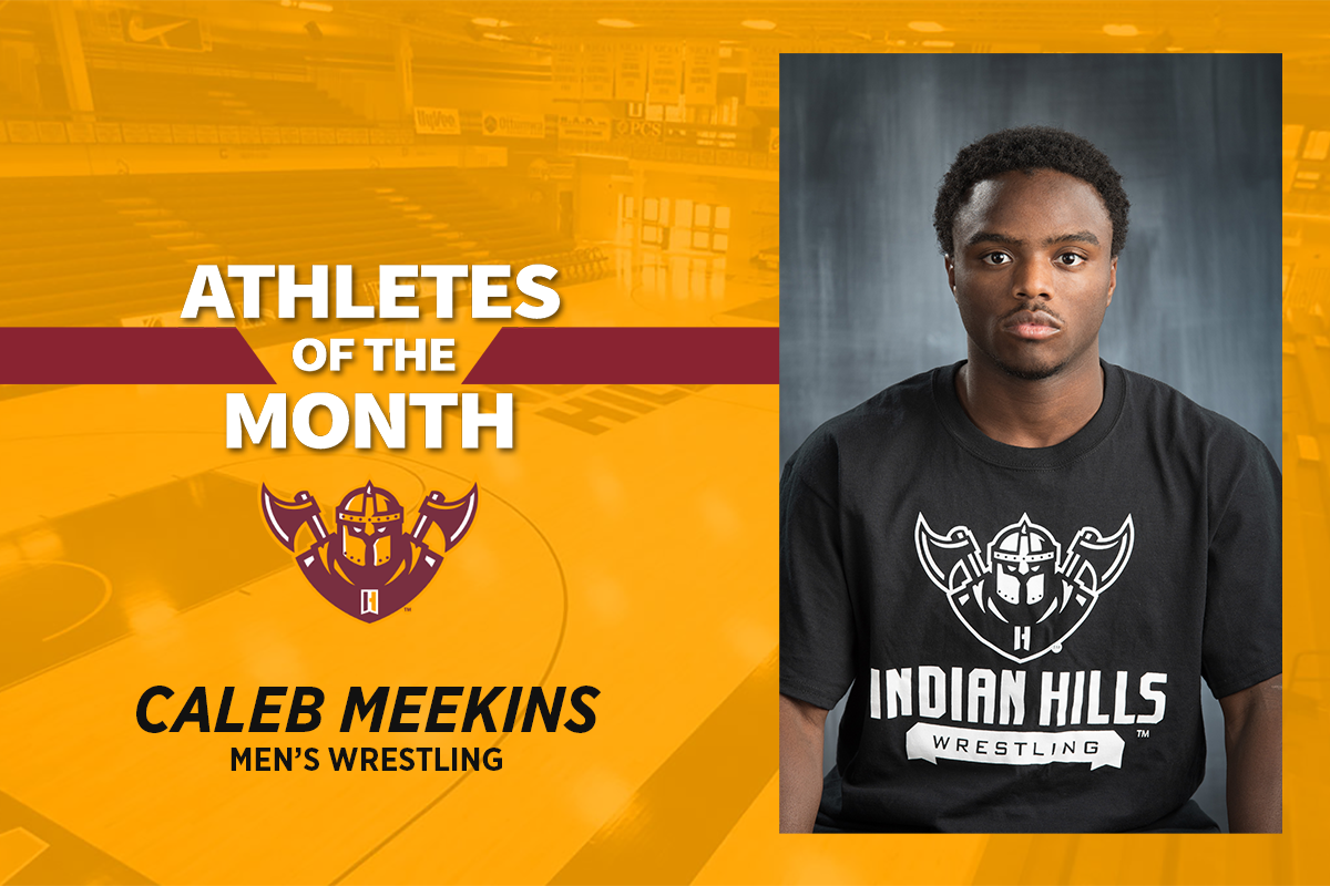 CALEB MEEKINS NAMED ATHLETE OF THE MONTH