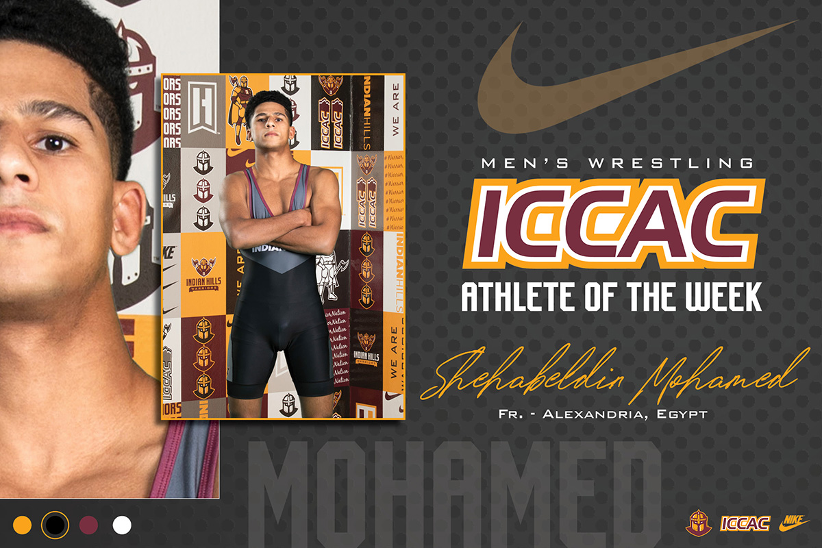 MOHAMED LANDS ICCAC MEN'S WRESTLER OF THE WEEK HONOR