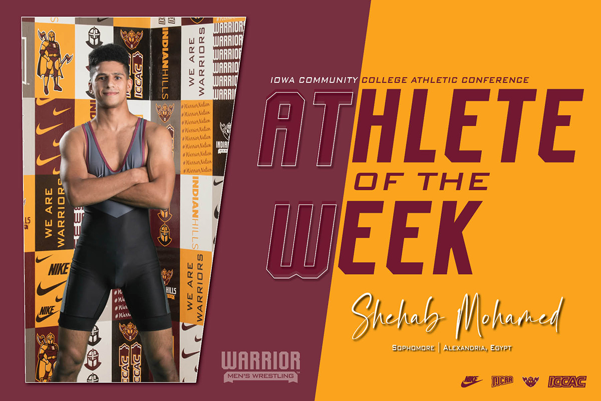 MOHAMED TAPPED AS ICCAC WRESTLER OF THE WEEK