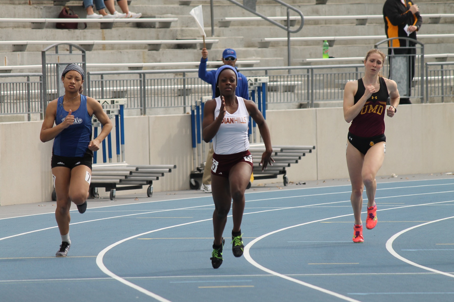 Peyton Coffin sets a personal best in the 200m dash at the Kip Janvrin Open.