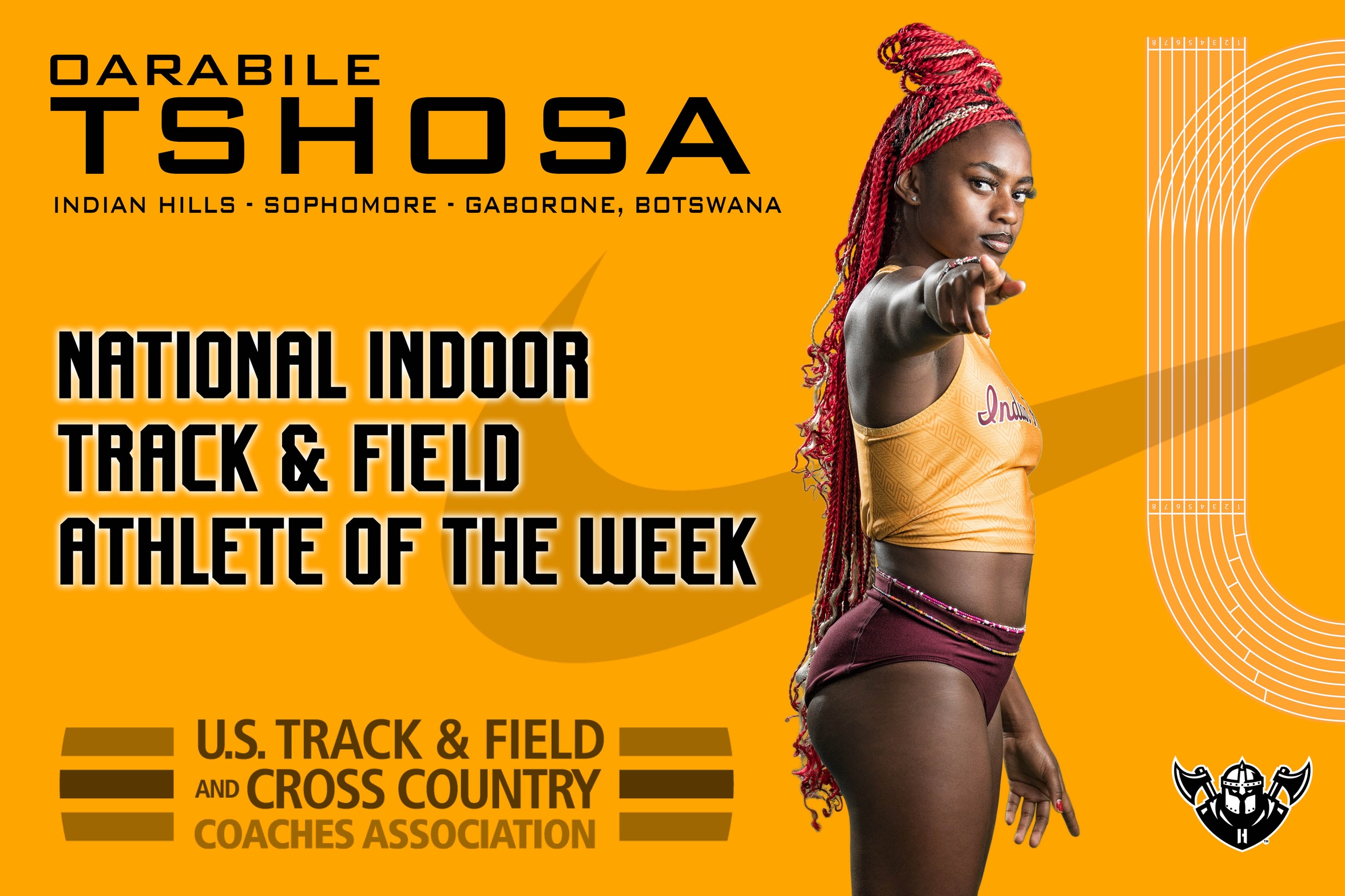 TSHOSA NAMED NATIONAL ATHLETE OF THE WEEK