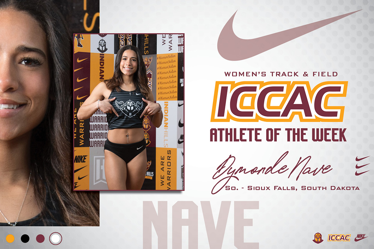NAVE EARNS ICCAC ATHLETE OF THE WEEK HONORS