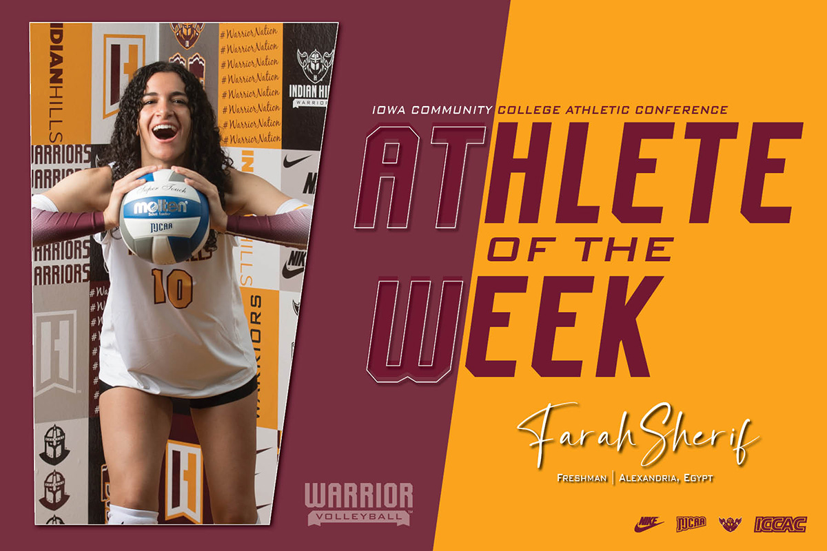 SHERIF NAMED ICCAC ATHLETE OF THE WEEK