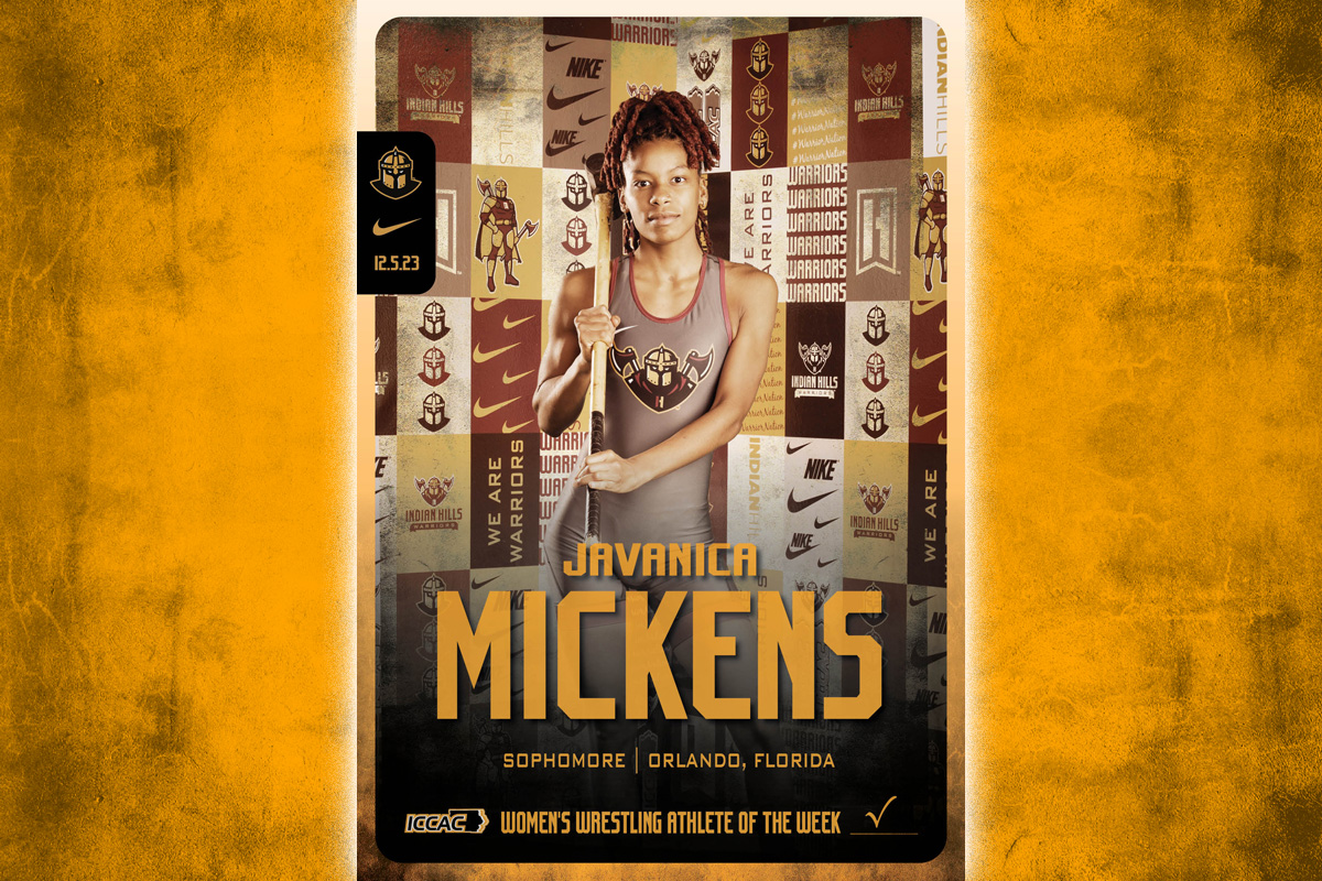 MICKENS NAMED ICCAC WRESTLER OF THE WEEK