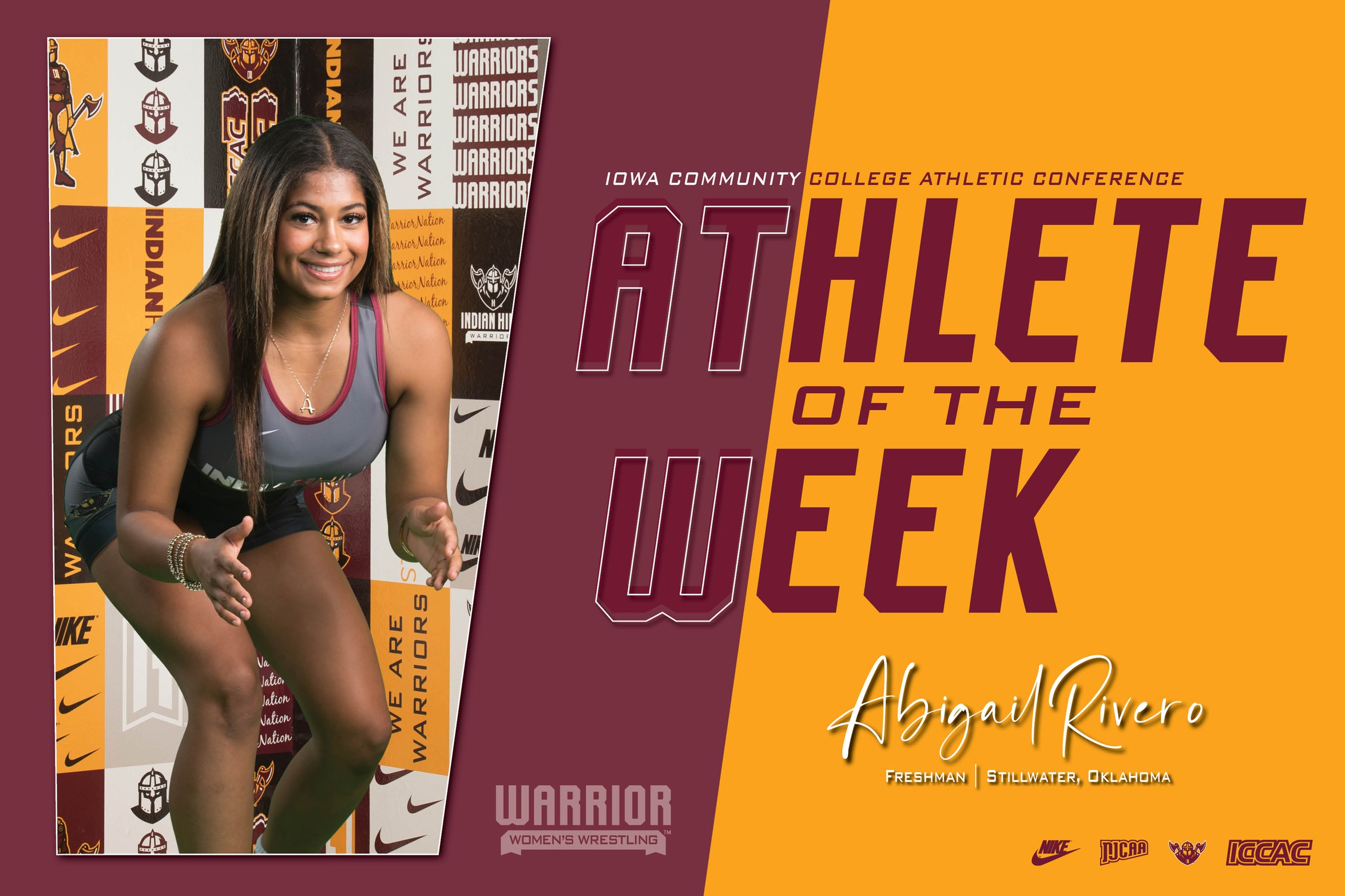 RIVERO NAMED ICCAC ATHLETE OF THE WEEK